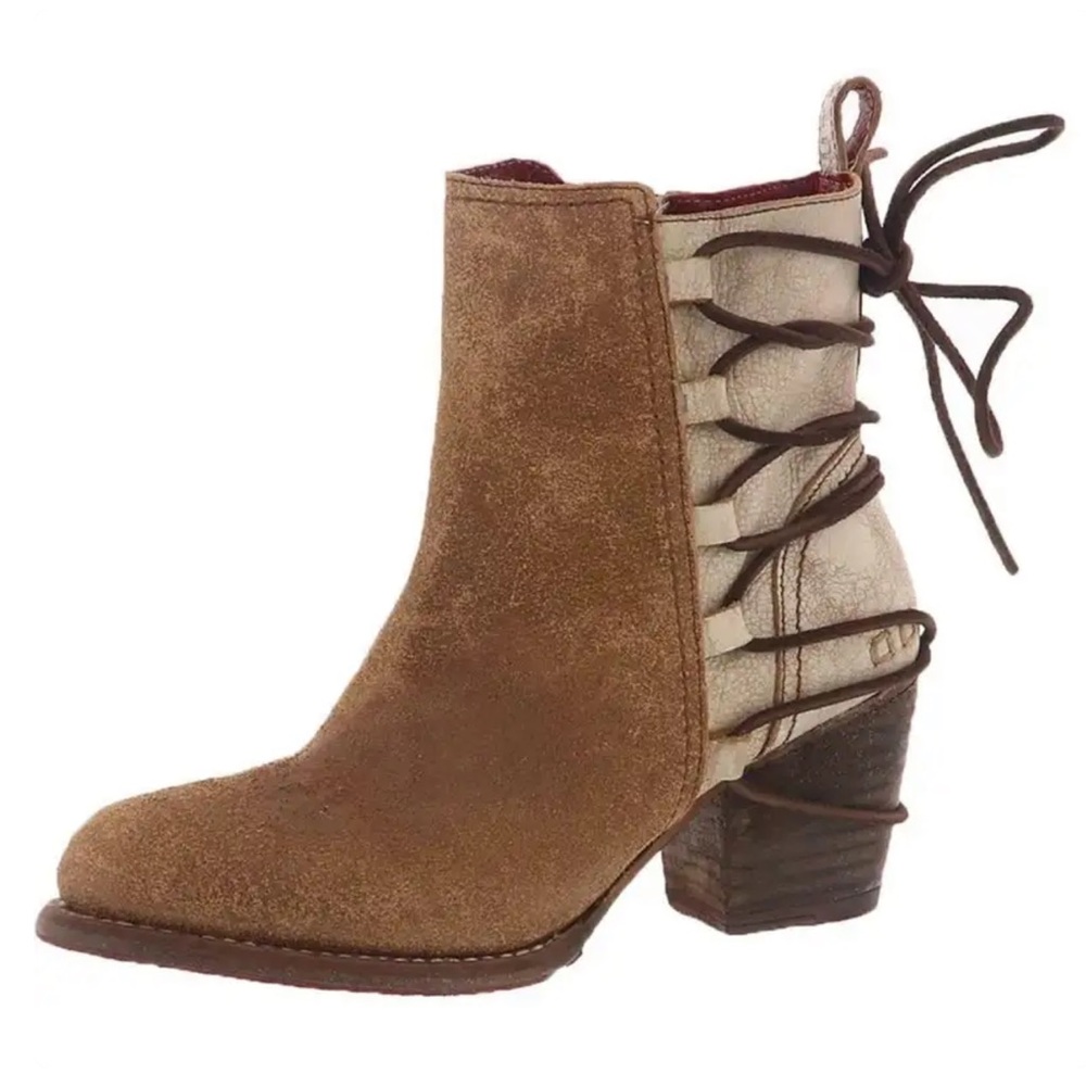 Bed Stu Blaire Womens Brown Leather Lace Up Casual Dress Boots